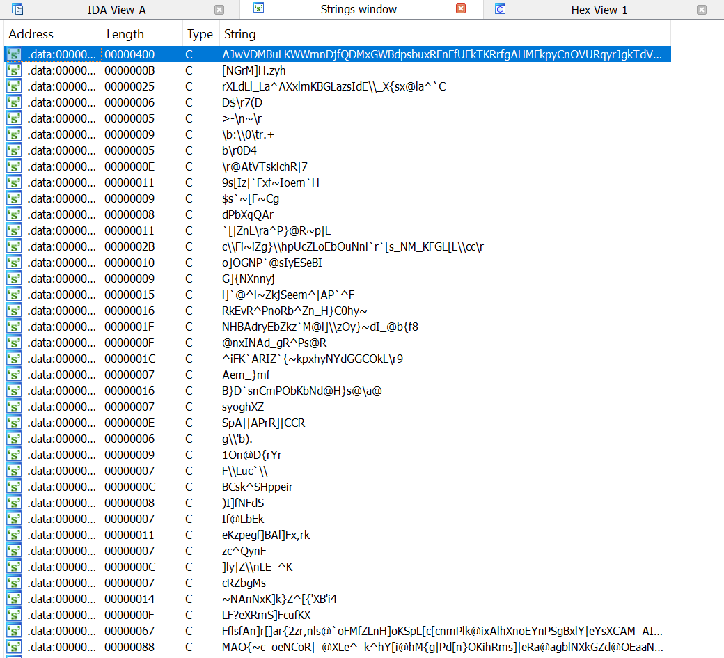 Encrypted strings in IDA