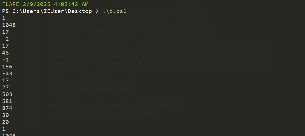 Dynamic execution of powershell