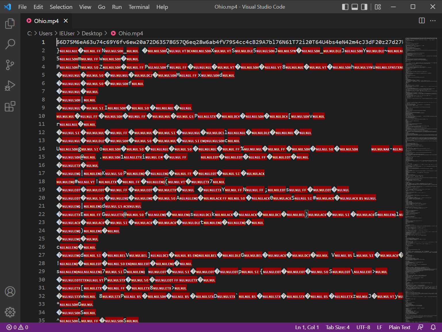 Original malicious file